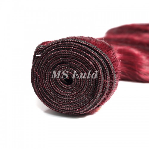 #99J Burgundy Color Body Wave Virgin Human Hair Bundles | Human Hair Wig | Lace Front